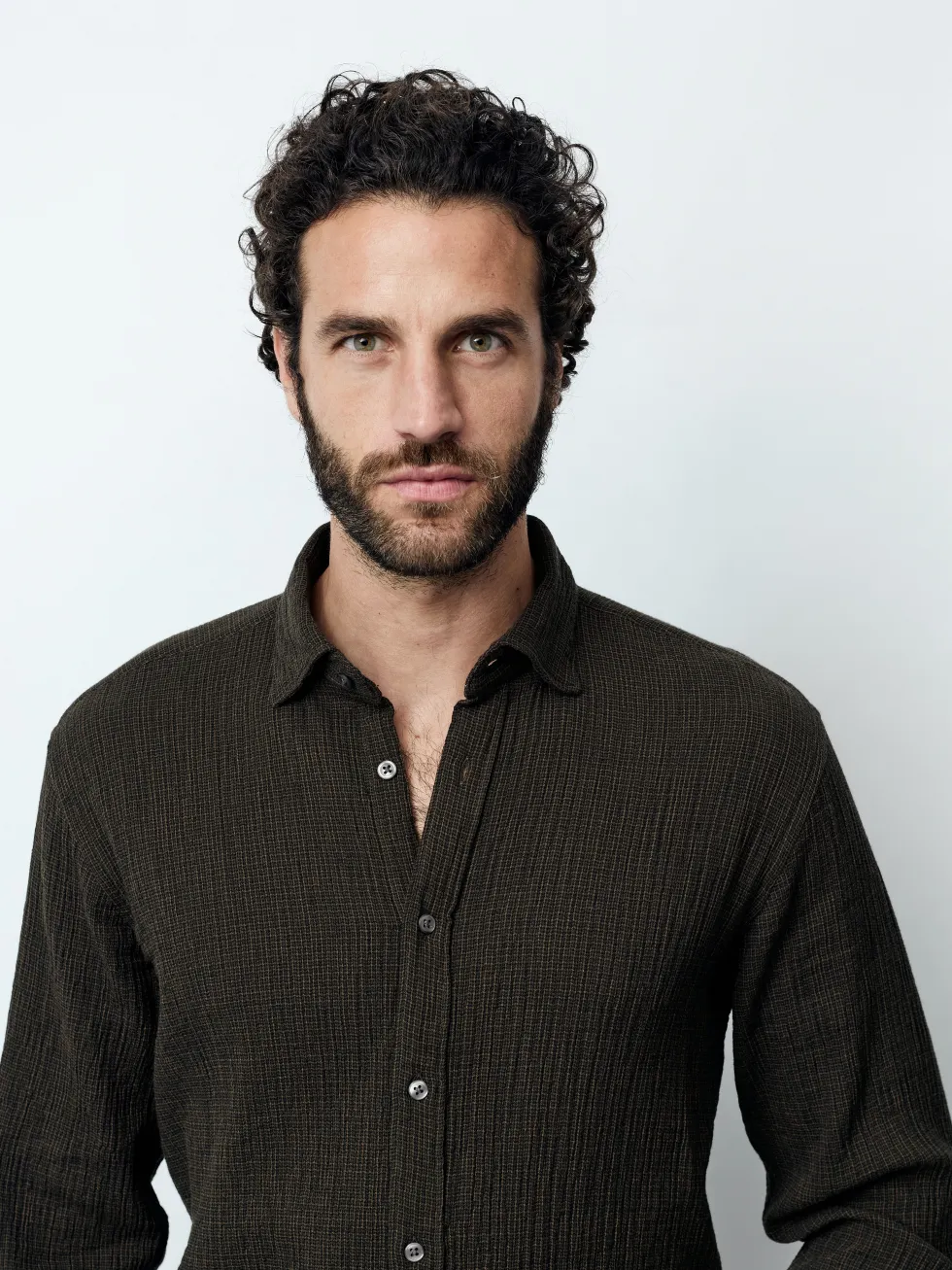 LUCA HBD - Langarm Herren Overshirt, gewebt